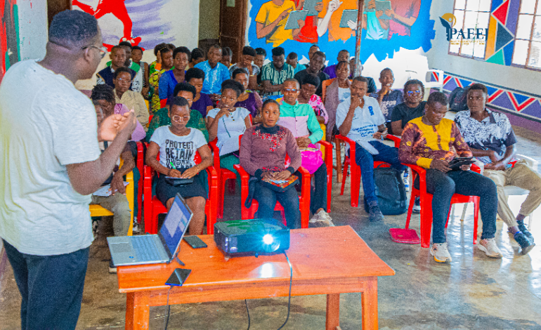 Formation des jeunes sur l'utilisation des plateformes du PAEEJ PAEEj-JOS et PAEEJ-ACADEMY